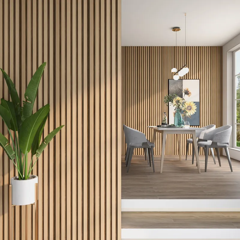 Set Borger di Pannelli Murali 3D - Effetto Rovere Chiaro NEU.HOLZ