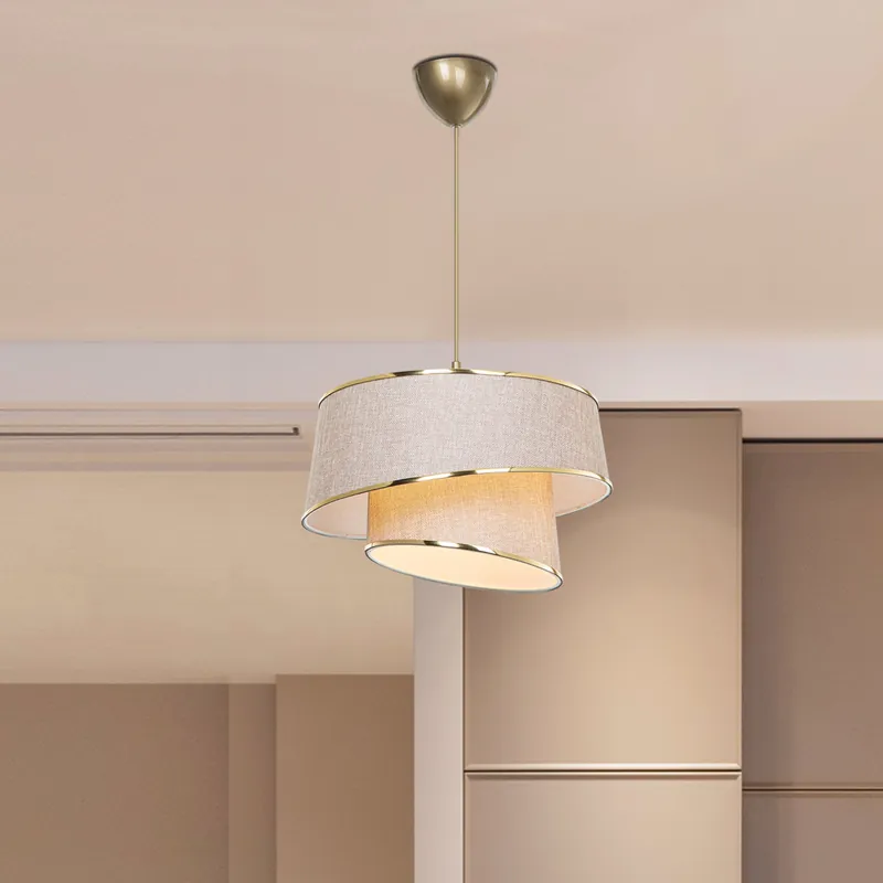 Lampada a Sospensione Wigan con Paralume Cilindrico lux.pro