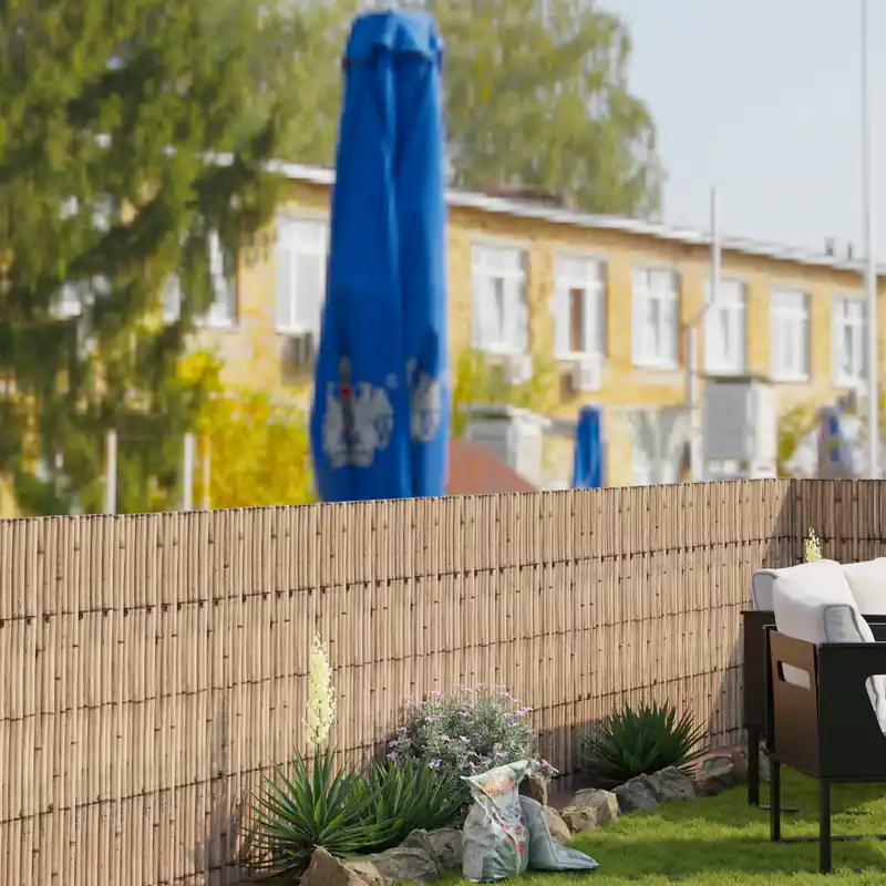 Recinzione Frangivista in Canna per Giardino Balcone Terrazza Divisorio in Effetto Naturale Frangivento Protezione Privacy - Vari Misure - casa.pro
