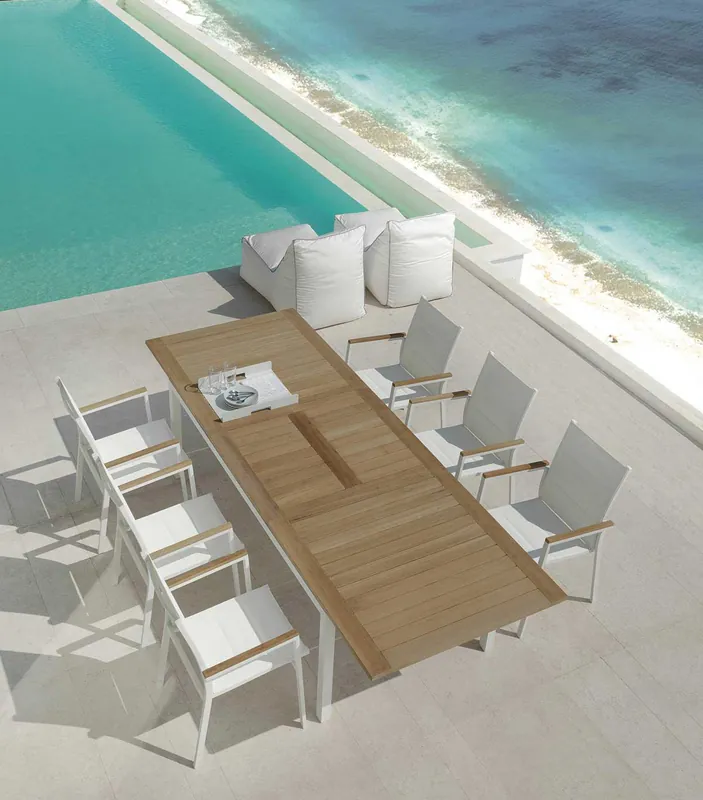 Set Tavolo Timber 200/280 con 6 poltroncine Timber Talenti