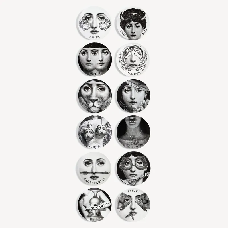 Set 12 Piatti Zodiaco - Tema e Variazioni