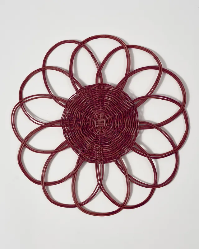 Wicker Placemat, Burgundy