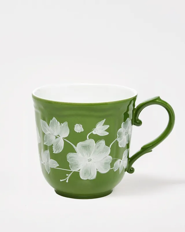 Floral Mug Green by Ginori 1735