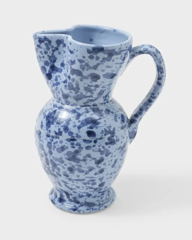 Speckled Pitcher, Blue