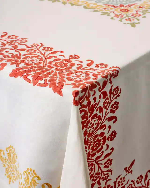 Mirandola Linen Tablecloth Multicolor, Square