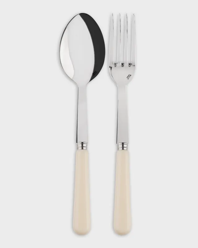 Sabre Serving Set, Ivory