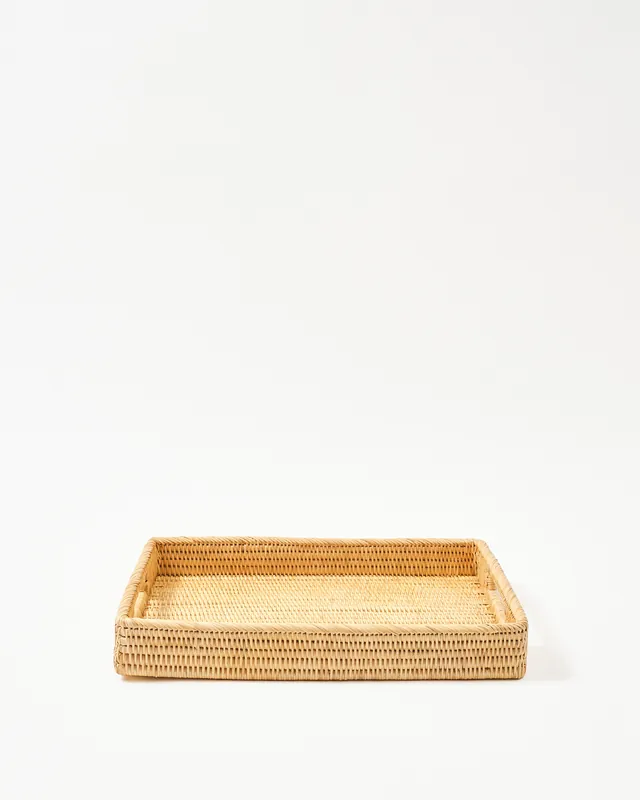 Rattan Sabbia Rectangular Serving Tray, Medium