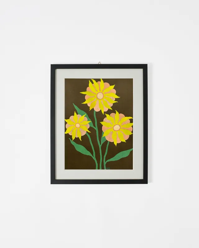 Marian McEvoy Framed Ink Artwork