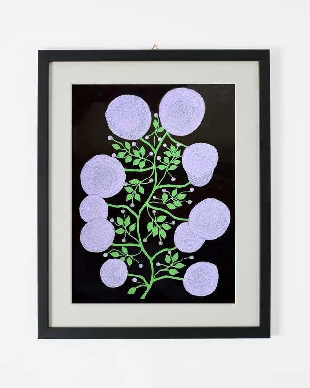 Marian McEvoy Framed Ink Artwork
