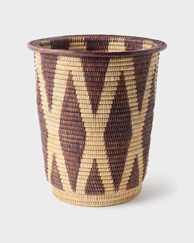 Woven Marrone Wastepaper Bin