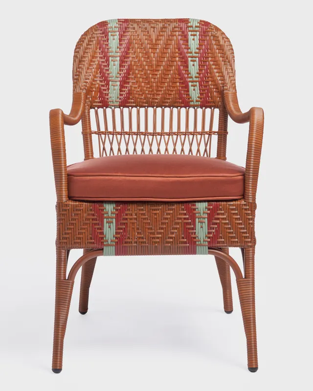Cabana x Bonacina Sienna Dining Chair Cognac, Cognac Cushion