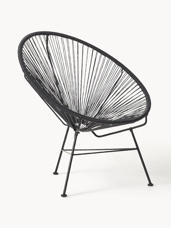 Poltrona lounge in plastica intrecciata Bahia