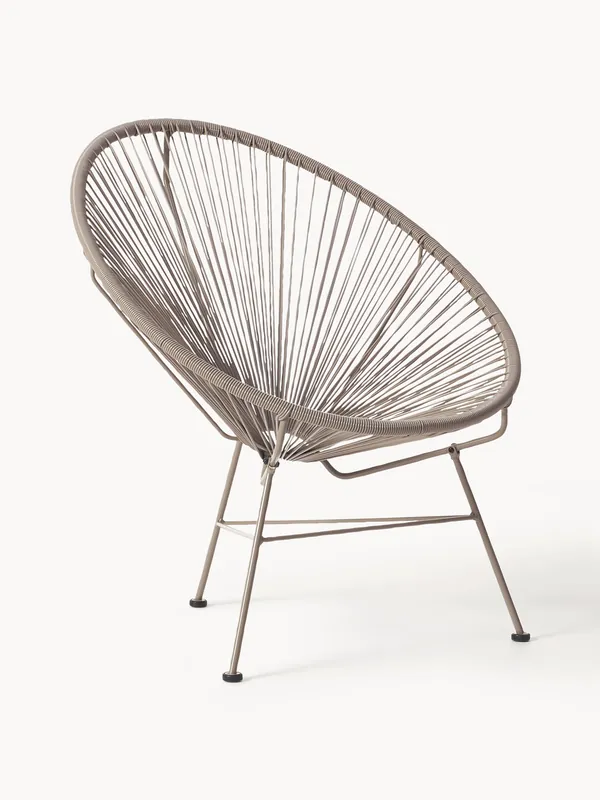 Poltrona lounge in plastica intrecciata Bahia