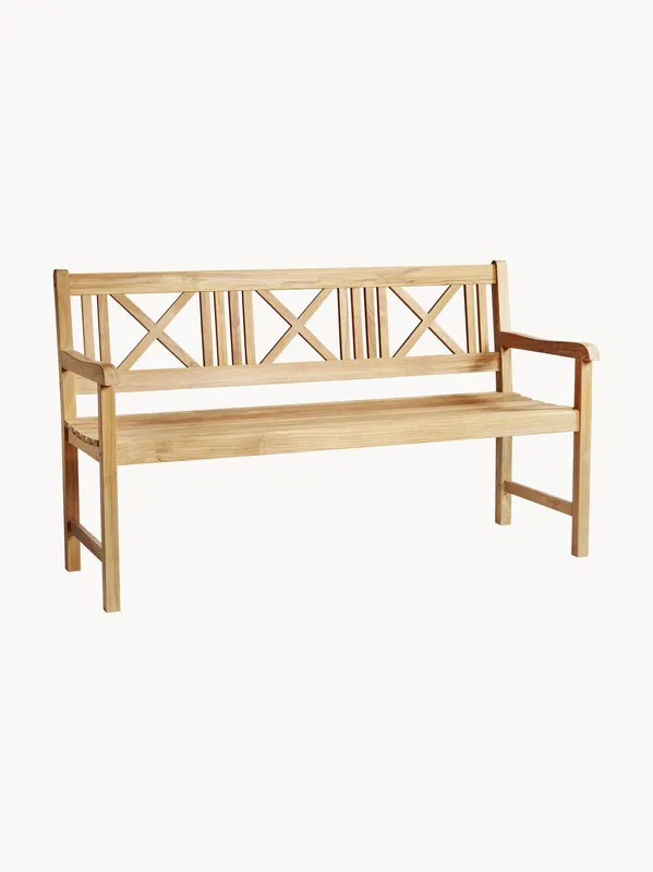 Panca da giardino in legno di teak Rosenborg