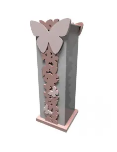 Portaombrelli Farfalle - Rosa nuvola