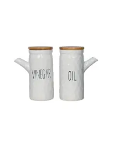 New Age - set 2 pz Olio e Aceto con tappo bamboo