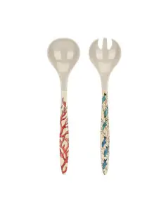 Sea Life - set 2 pz posate insalata in melamina