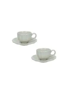 Calipso - set 2 tazzine caffè avorio