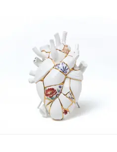 Love in Bloom - Vaso in porcellana Kintsugi
