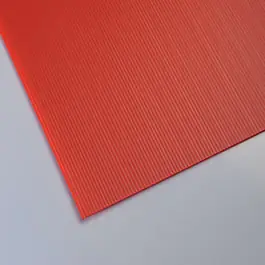 Lastra Polimark alveolare rosso 50 x 150 x 0,25 cm