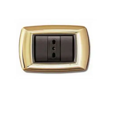 Placca 3 moduli mylife oro