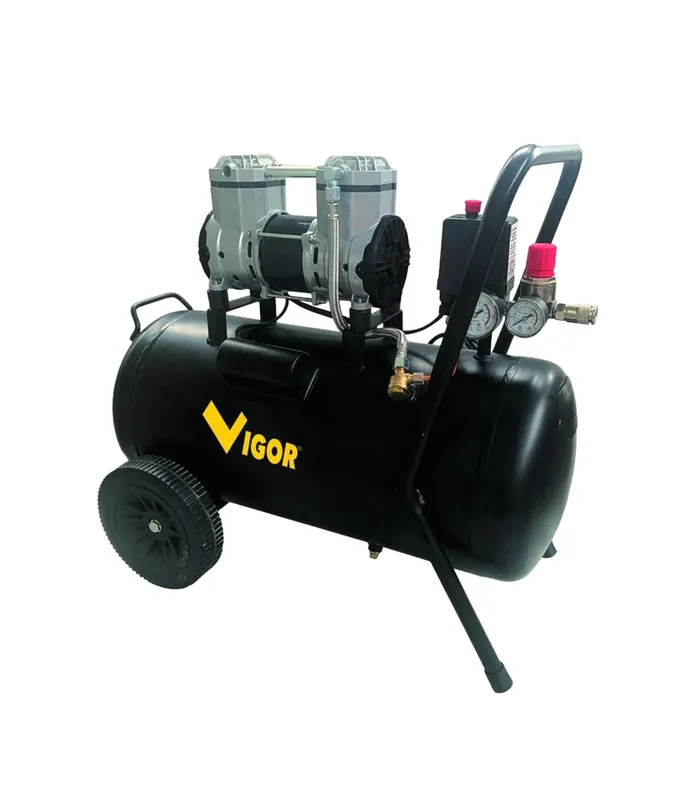 VIGOR COMPRESSORE ARIA SILENT 230V VCA-S50 2CIL\\/DIR 1HP 50 L