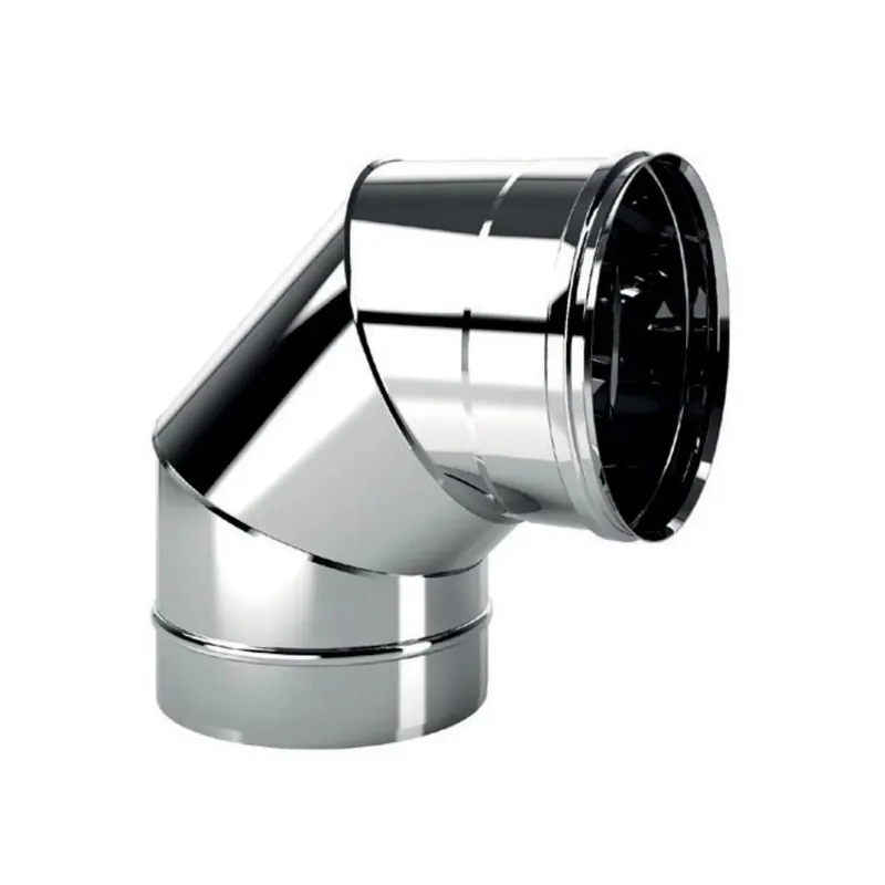 CURVA CHIUSA ACCIAIO 90° DA 140