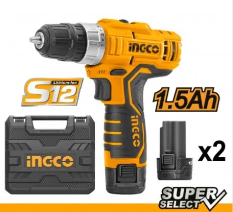 INGCO TRAPANO 2 BATTERIE 12V C\\/VALIGETTA COD. CDLI1232