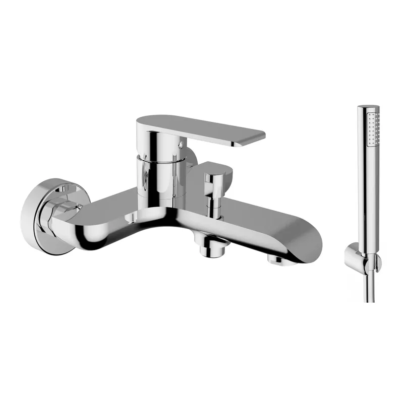 Miscelatore vasca cromato con doccetta XS Teorema