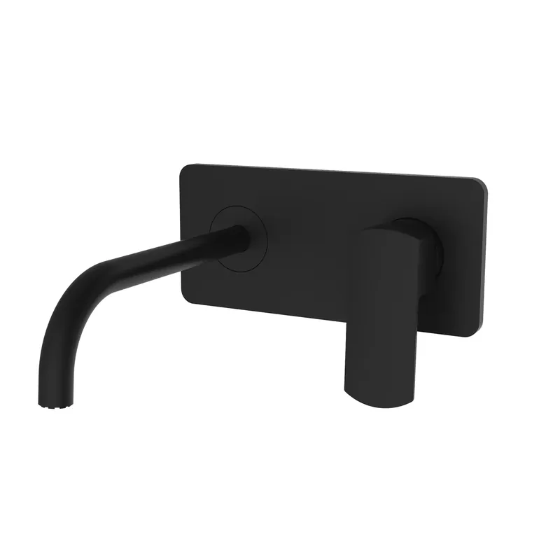 Miscelatore lavabo nero con piletta Edge Teorema