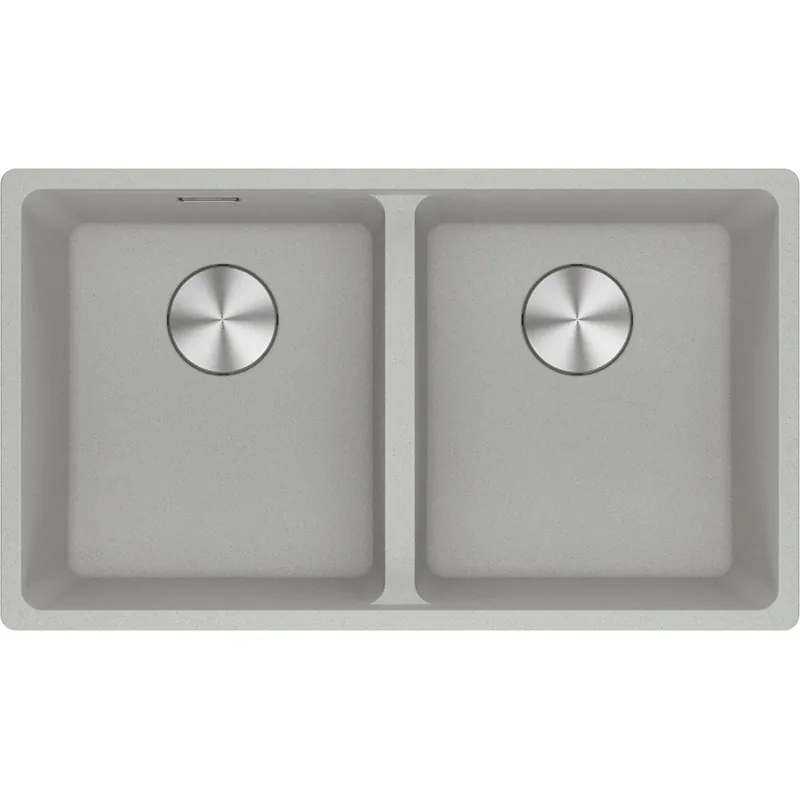 Lavello incasso MRG 620-35-35 fragranite alluminio 2 vasche Maris Franke