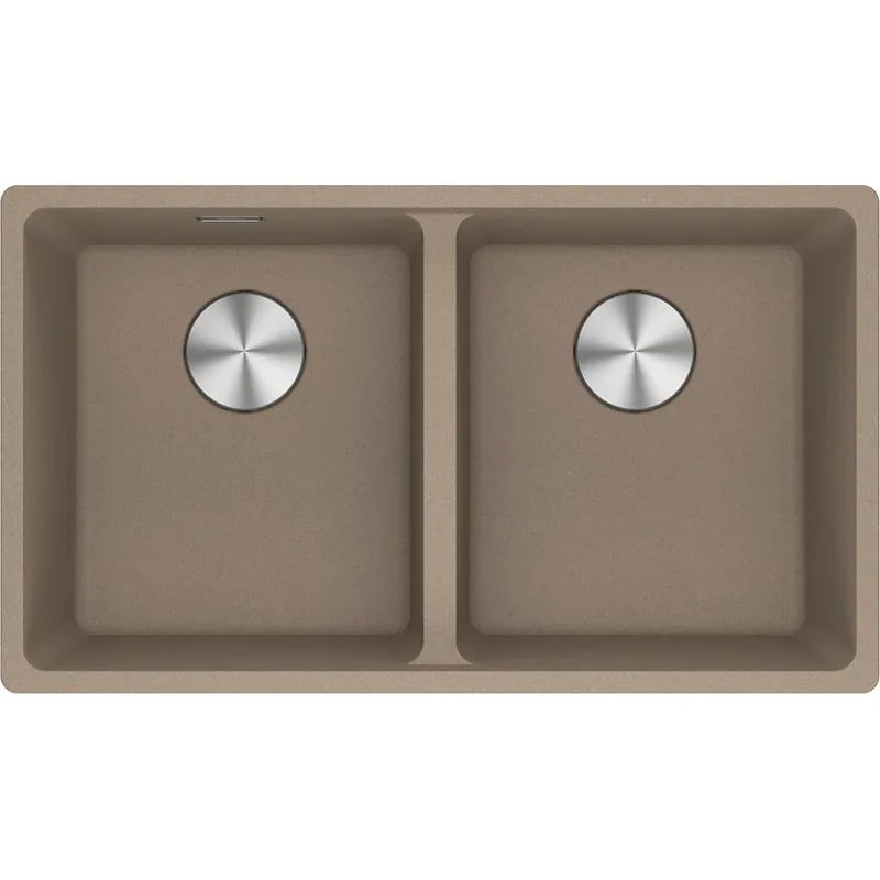 Lavello incasso MRG 620-35-35 fragranite oyster 2 vasche Maris Franke