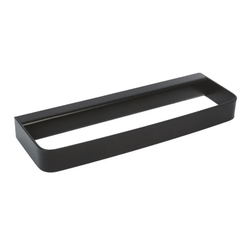 Porta asciugamani ad anello in acciaio verniciato 25 Black Metaform