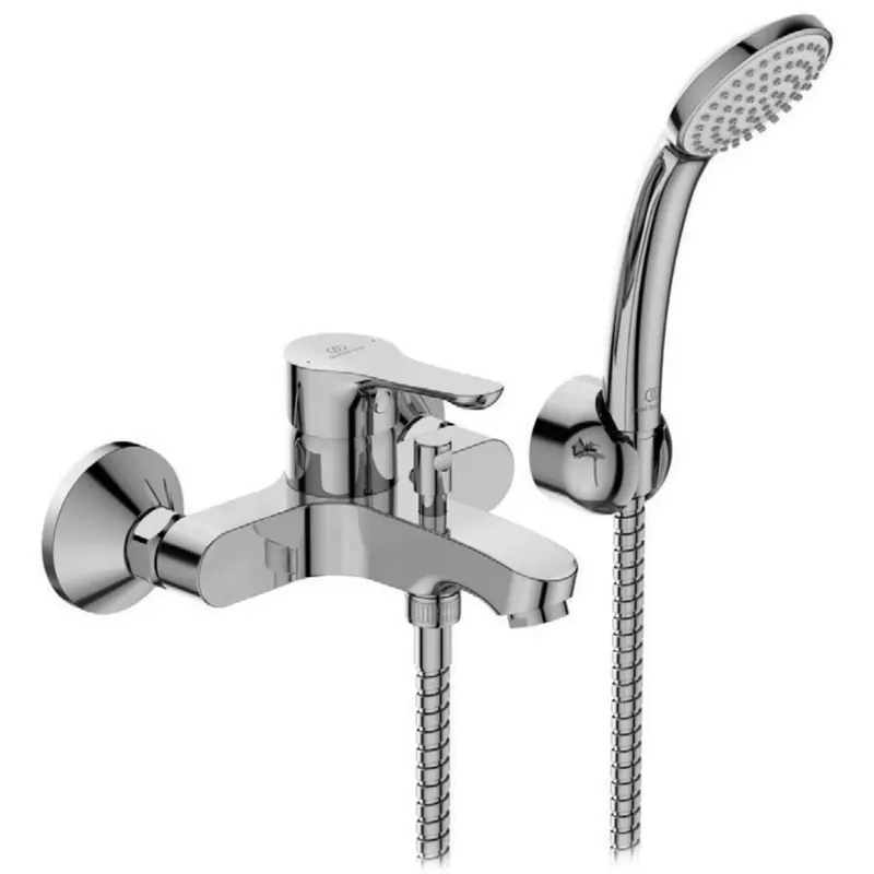 Miscelatore vasca monocomando cromato con doccetta e deviatore Alpha Ideal Standard