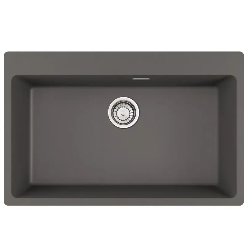 Lavello incasso MRG 610-73 FTL fragranite stone grey 1 vasca Centro Franke