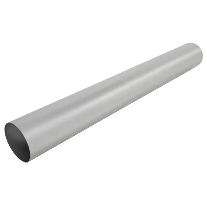 Tubo tondo in PVC cromato satinato per aerazione canalizzata First