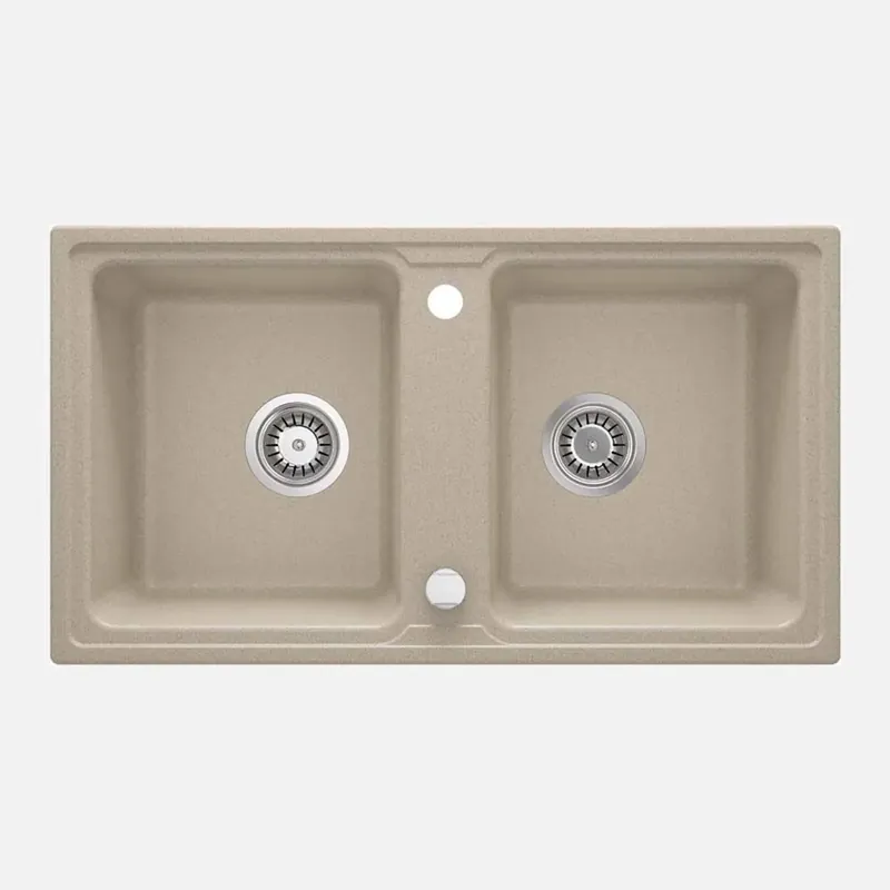 Lavello 2 vasche Idrostile Martí 435x180 mm sabbia