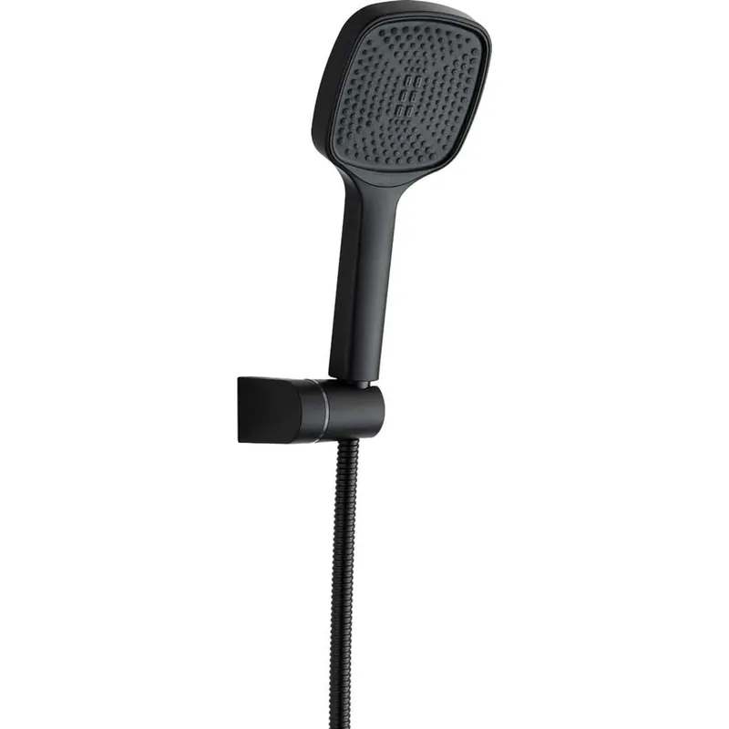 Set doccia Idrostile con supporto a parete nero