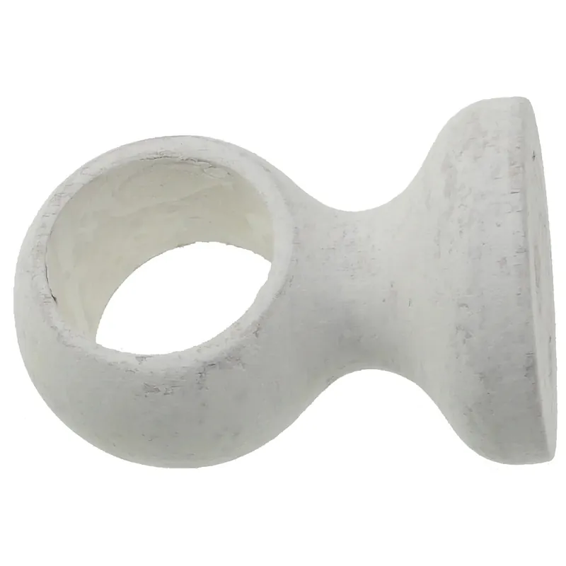 Supporto bastone tenda monoblocco chiuso bianco Ø 28 mm