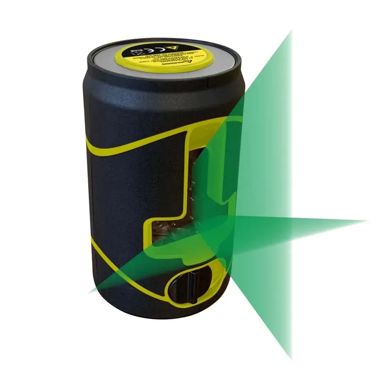 Livella laser metrica cross green a batteria