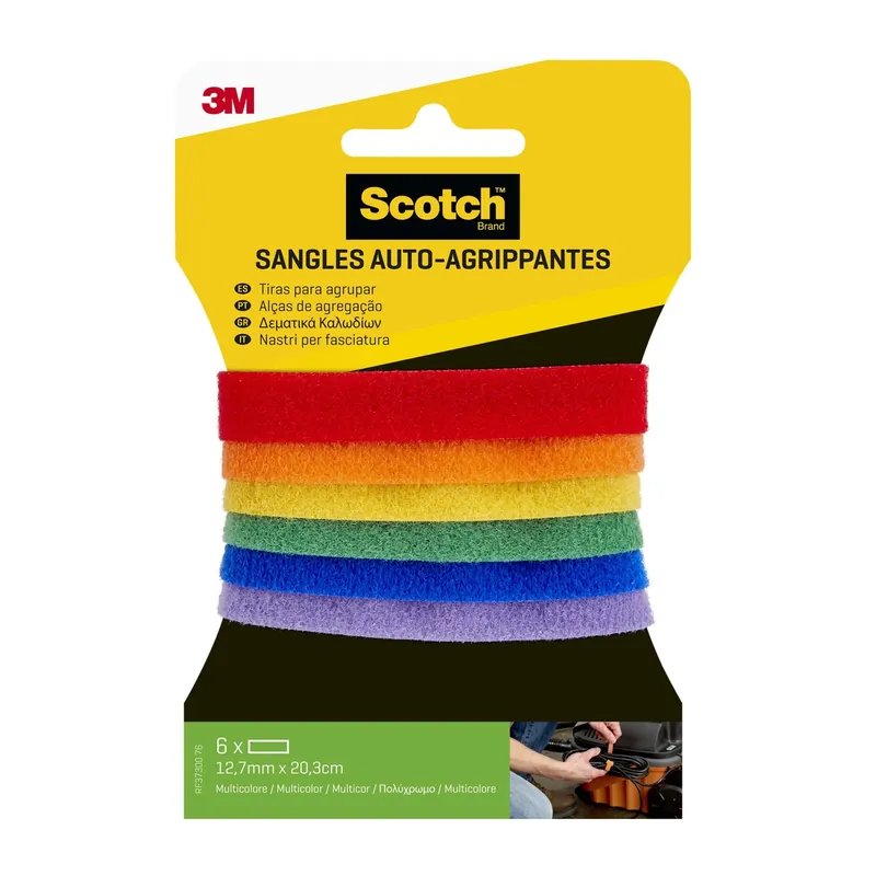 Nastri per fasciatura Scotch™ multicolore 1,27x20,3 cm 6 pz