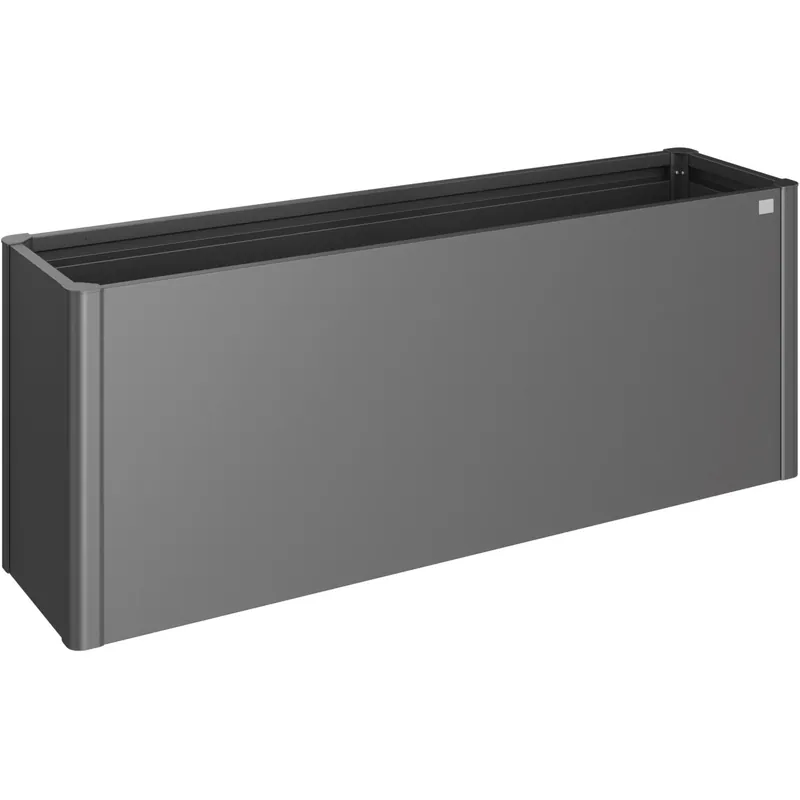 Fioriera da esterno Biohort Belvedere Maxi grigio scuro 77x201x53 cm