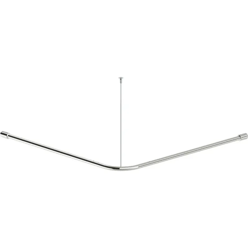 Asta tenda doccia Idrostile con kit montaggio 50x150x800 mm acciaio lucido