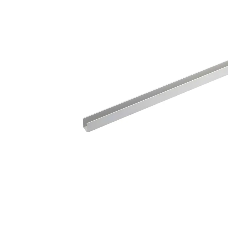 Canalina U 2 m 10x8 mm alluminio argento