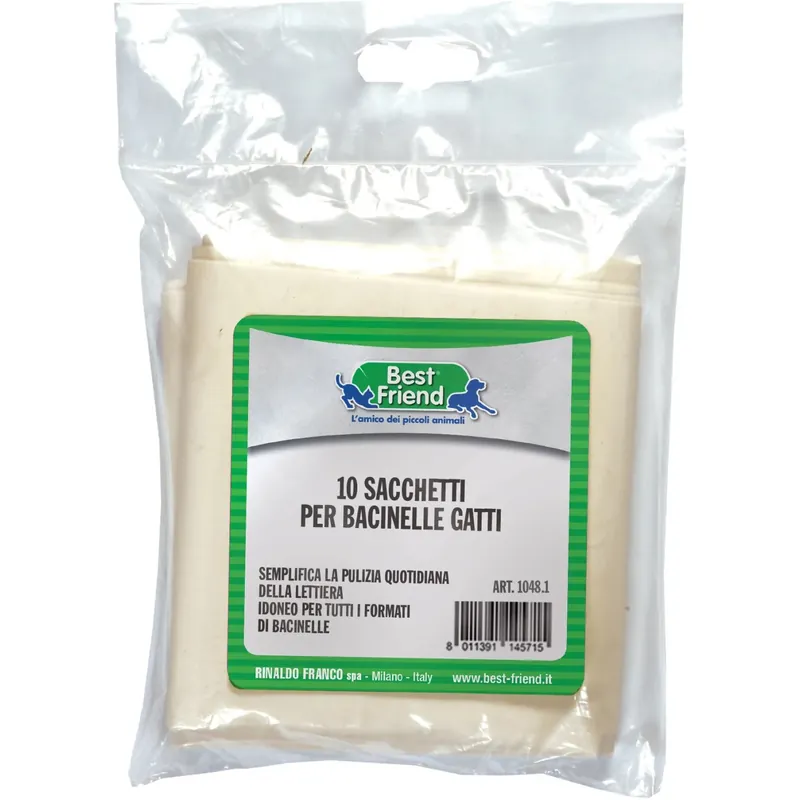 Sacchetti per lettiera gatti in busta 10 pz
