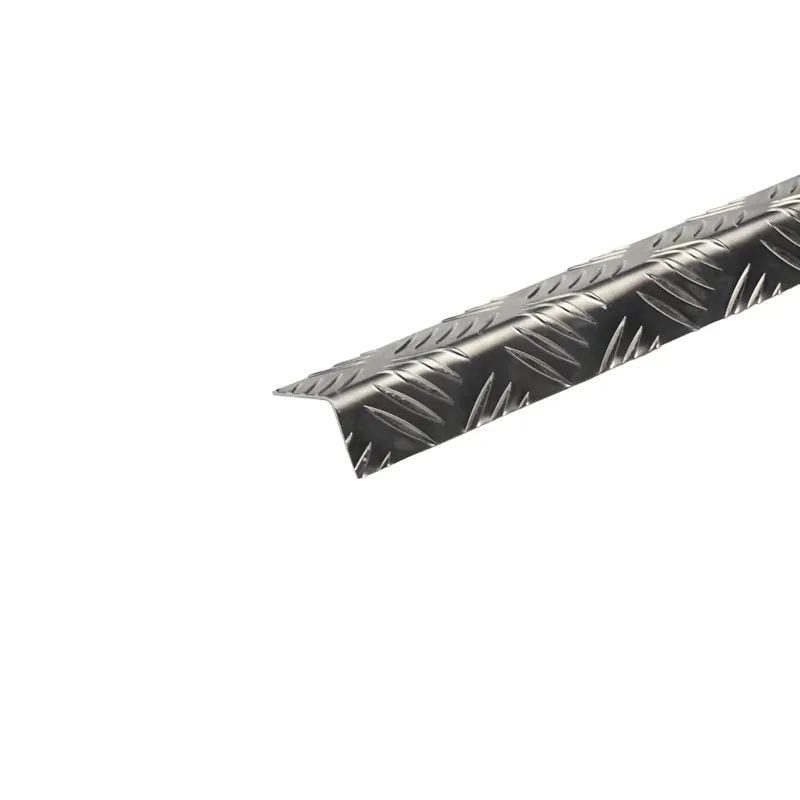 Profilo angolare a L 1 m 30x50 mm alluminio mandorlato