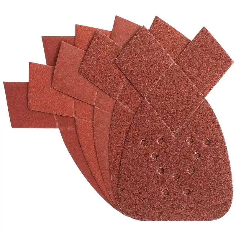 Fogli abrasivi per levigatrice a delta grane assortite 80/180/240 5 pz