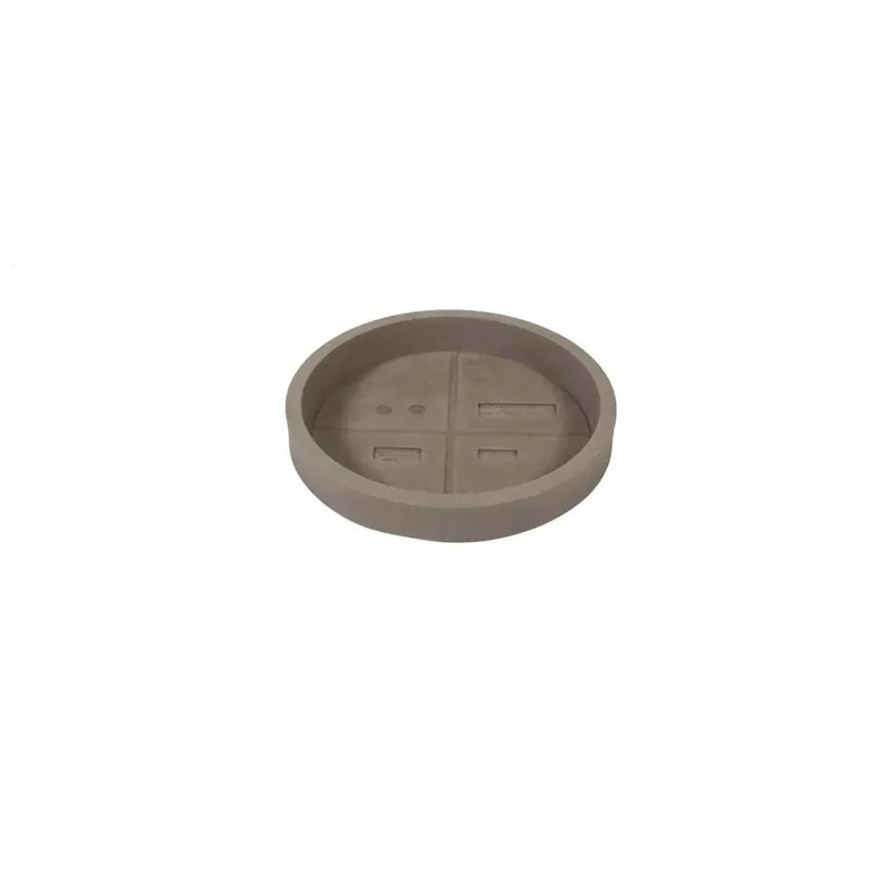 Sottovaso tondo Ø 38,8 cm beige scuro