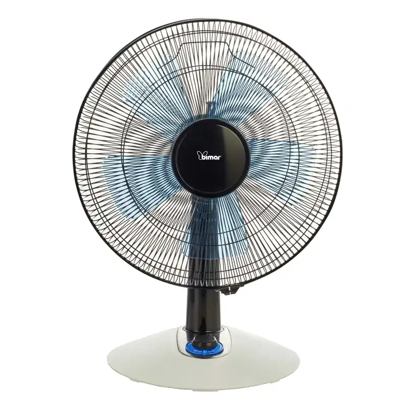 Ventilatore da tavolo 5 pale Ø 40 cm nero/blu
