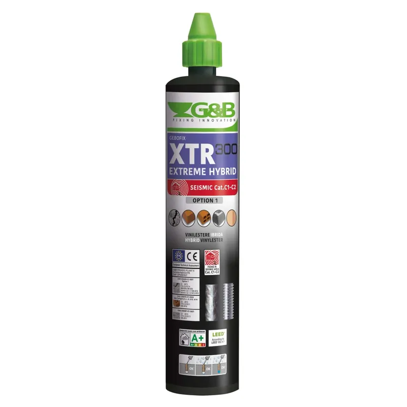 Ancorante Chimico Resina Vinilestere GEBOFIX XTR EXTREME HYBRID 410ml 300 ML
